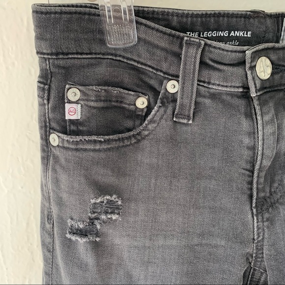 AG Adriano Goldshmied The Legging Ankle 10 Years Well Worn Black - Picture 8 of 16